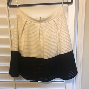 Black and white knit skirt by Mi Ami (made in USA)